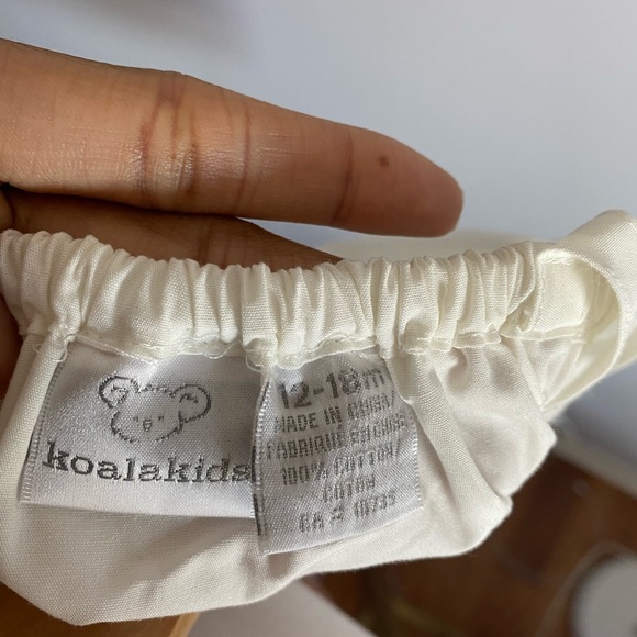 Toddler White Dress with Neon Flowers 12-18 Months - Picture 4 of 4